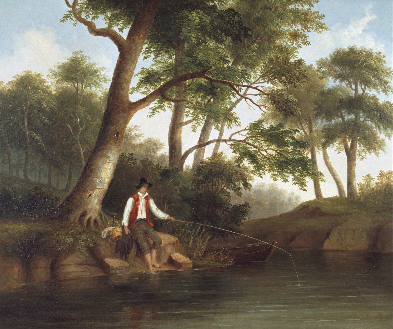 Mann fiske av Robert Scott Duncanson