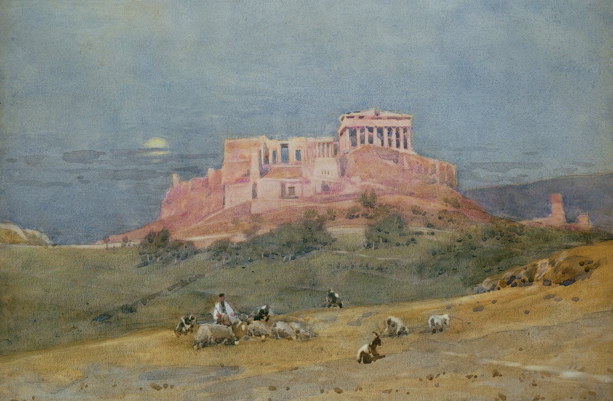 Akropolis, ca. 1885 av Robert Weir Allan