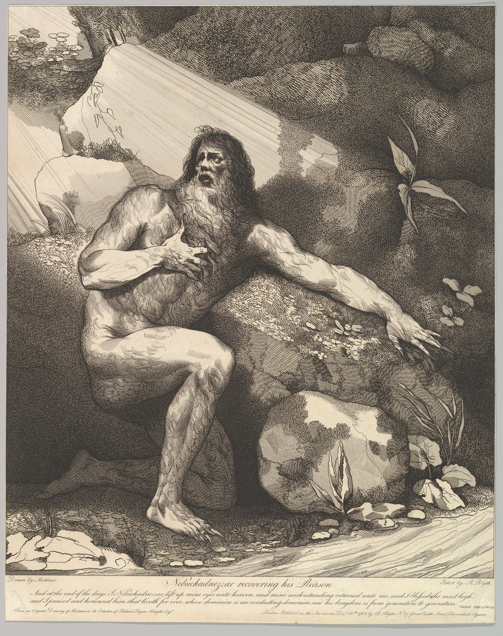 Nebukadnesar gjenoppretter sin fornuft, 20. oktober 1782. av Robert Blyth
