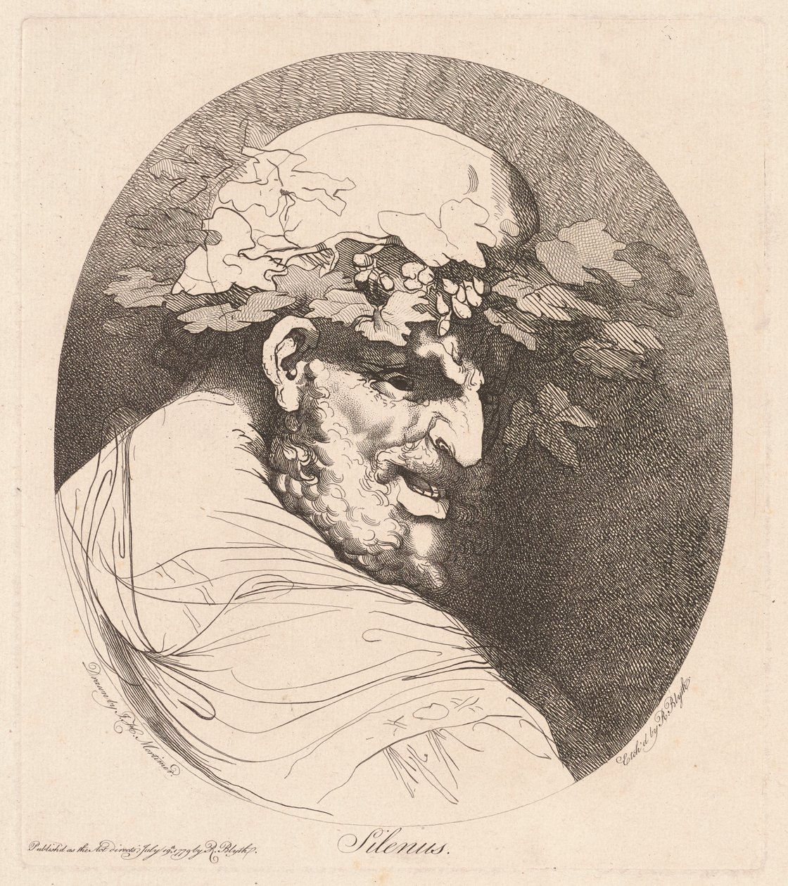 Silenus av Robert Blyth, after John Hamilton Mortimer
