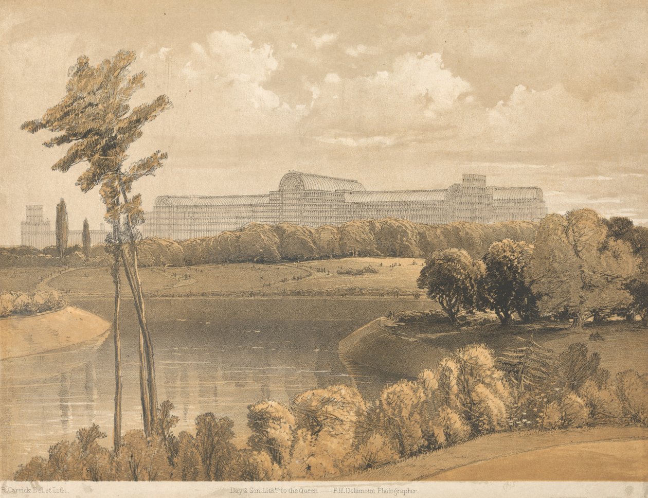 Crystal Palace fra reservoaret, Sydenham av Robert Carrick