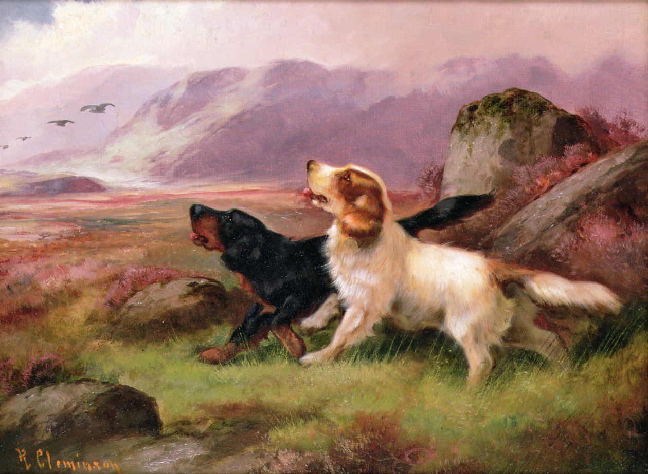 Gundogs (en av et par) av Robert Cleminson