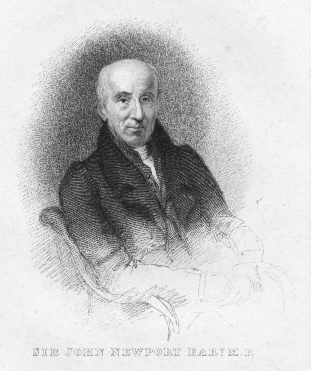 Sir John Newport Bart. M.P., 1826. av Robert Cooper