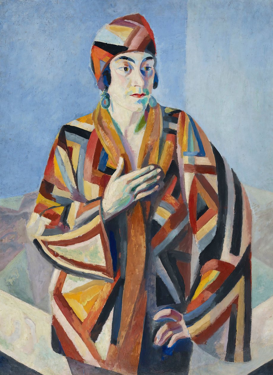 Portrett av Madame Mandel, 1923. av Robert Delaunay