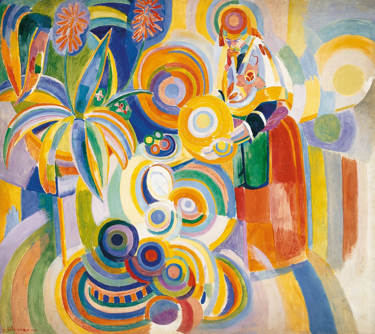 Portugisisk kvinne, 1916 av Robert Delaunay