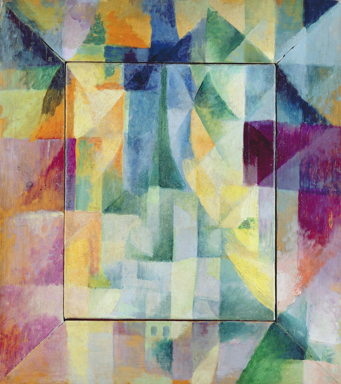 Samtidig vinduer på byen av Robert Delaunay