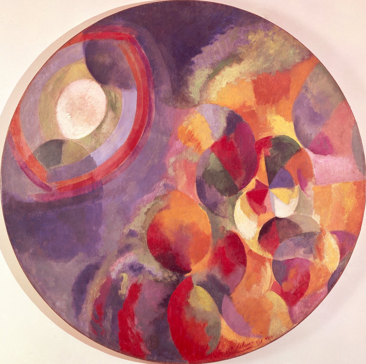 Samtidige kontraster, sol og måne av Robert Delaunay