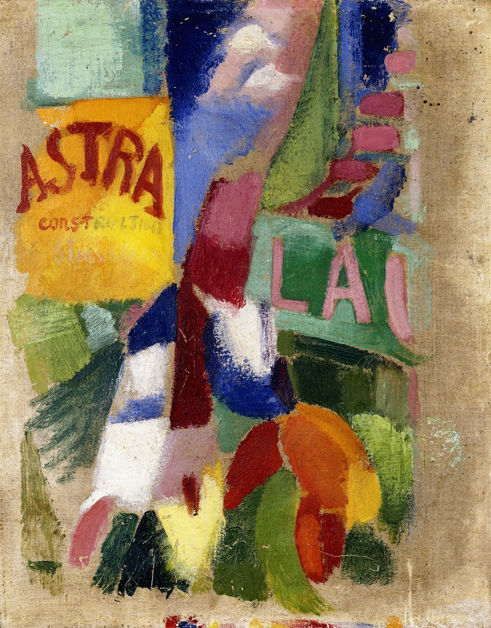 Studie av laget fra Cardiff av Robert Delaunay