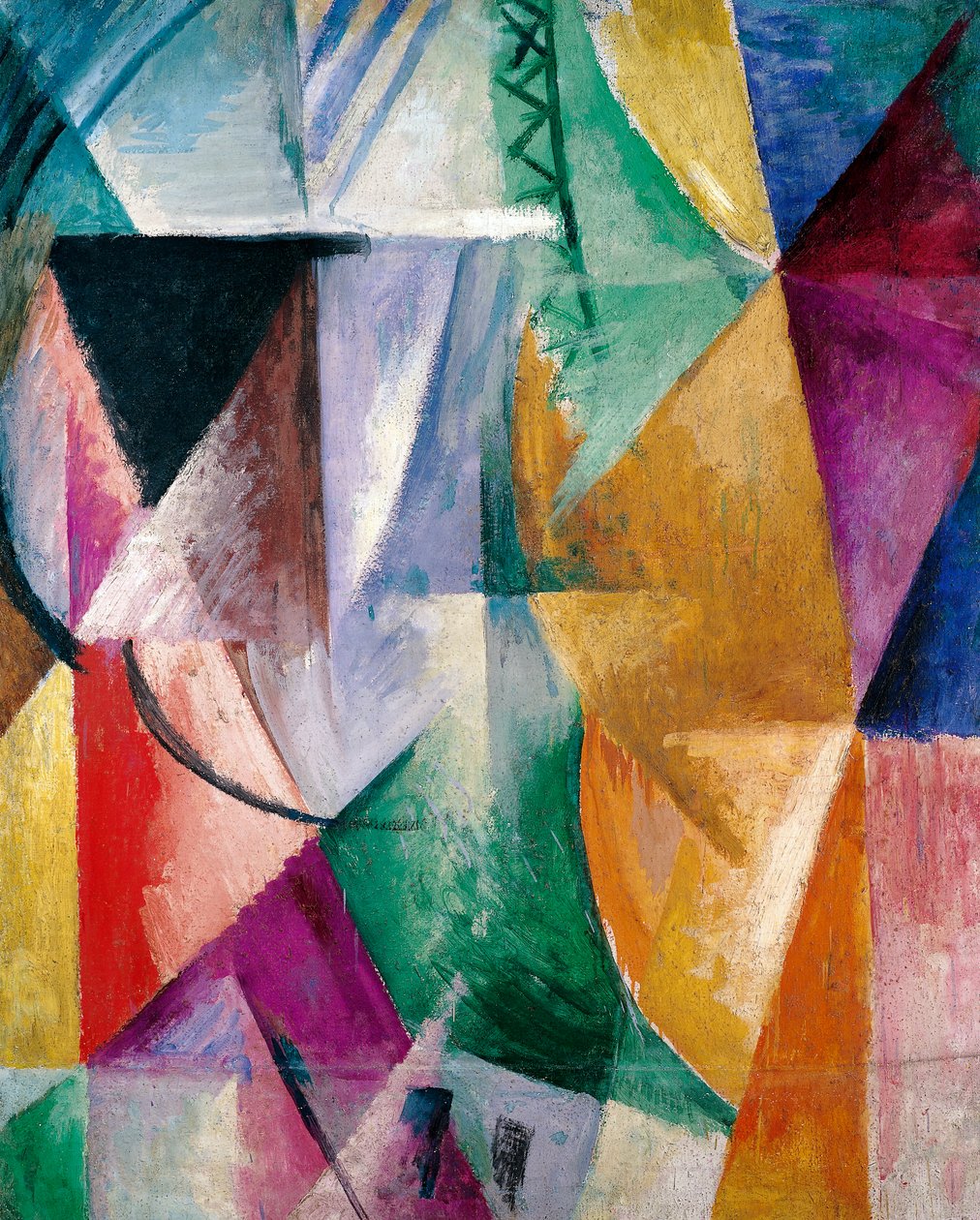 Vindu, arbeidsrom for tre vinduer av Robert Delaunay