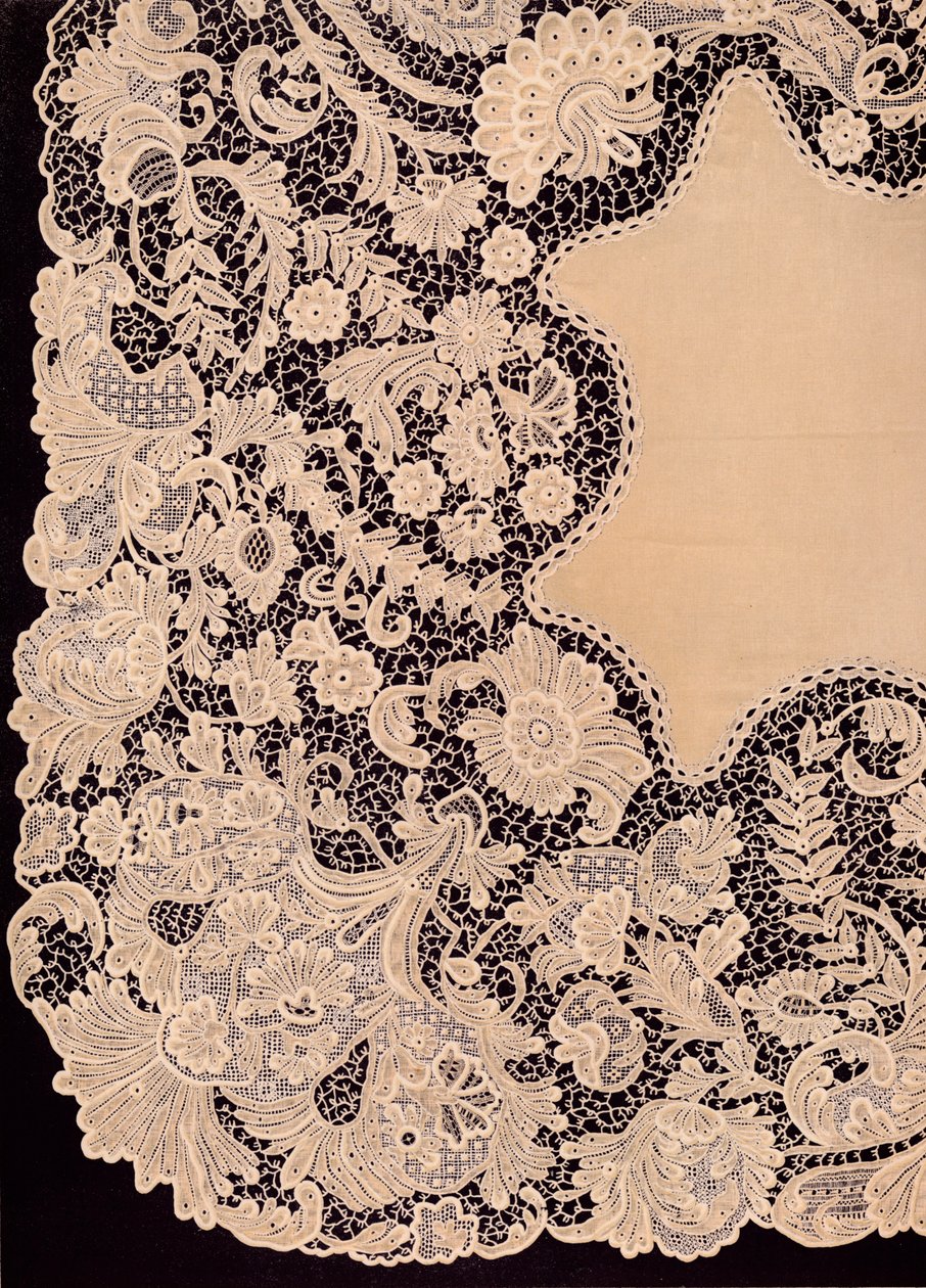 Lommetørkle av Lace of Irish Manufacture, 1863. av Robert Dudley