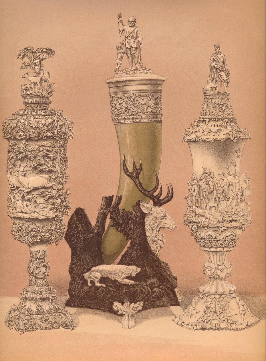 Elfenbensutskjæringer, 1893. av Robert Dudley