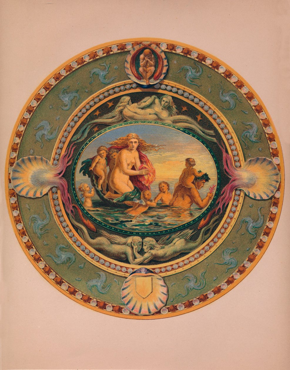 Platå i Majolica Ware, 1863. av Robert Dudley