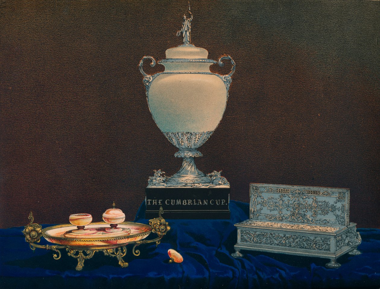 Vase og blekkstander, 1863. av Robert Dudley