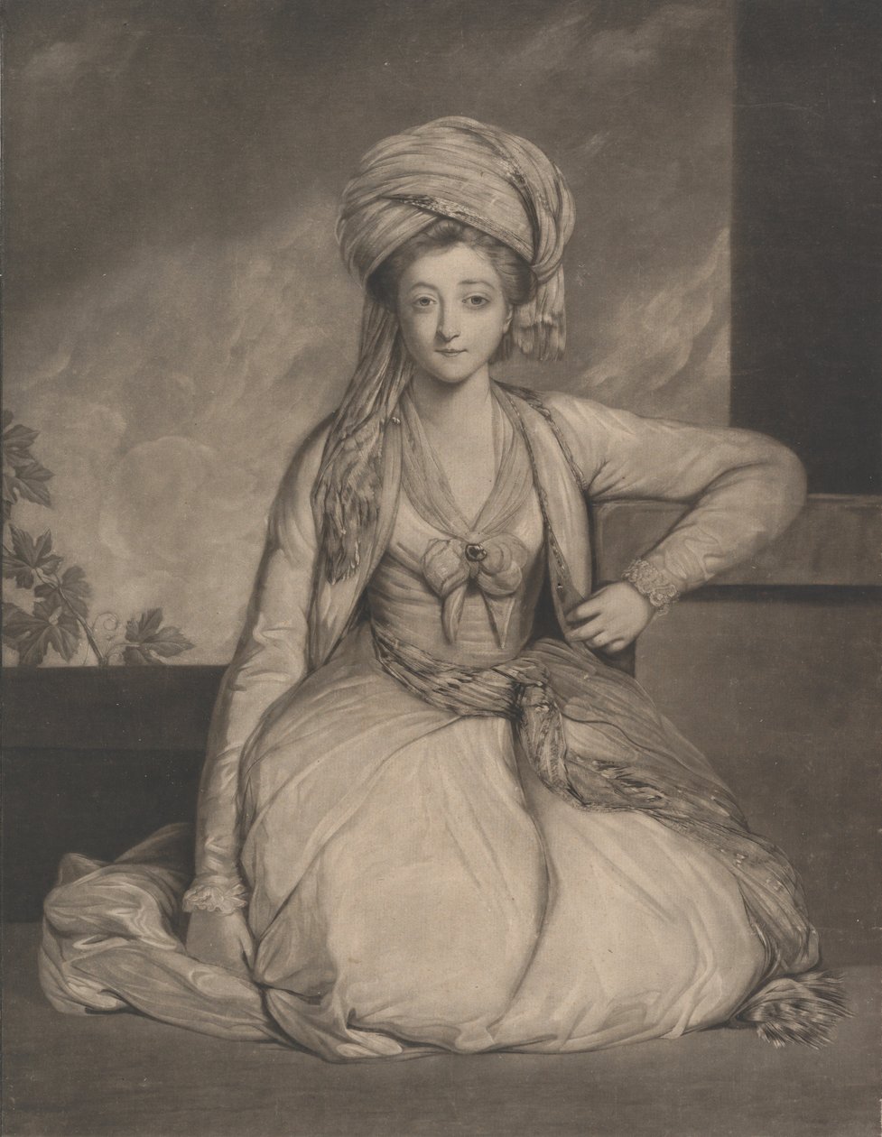 Mary Horneck, 1. februar 1778. av Robert Dunkarton