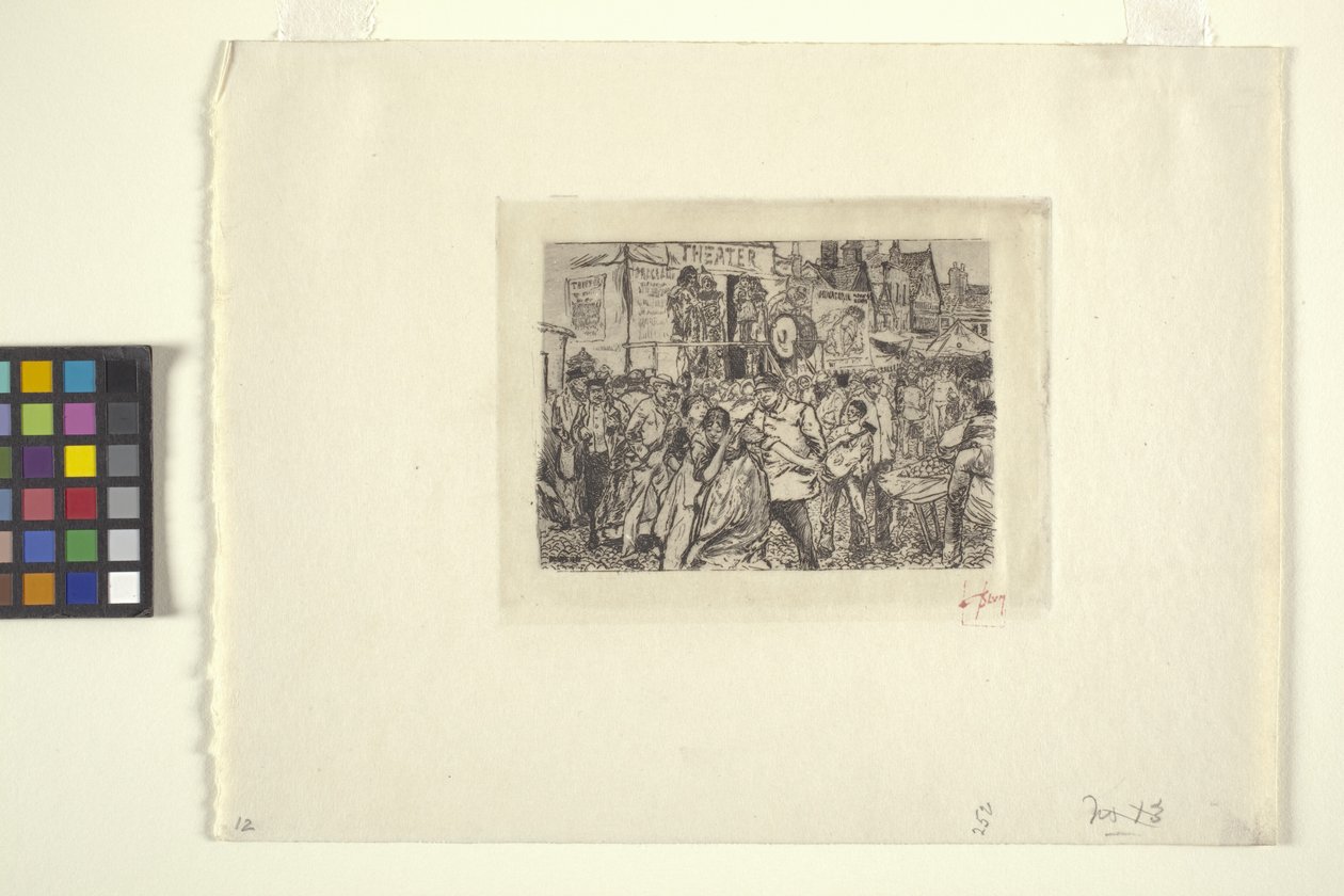 Scene At A Circus (blekk) av Robert Frederick Blum