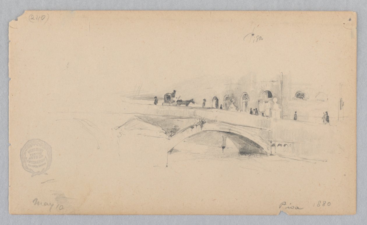 Utsikt over Pisa, Italia av Robert Frederick Blum