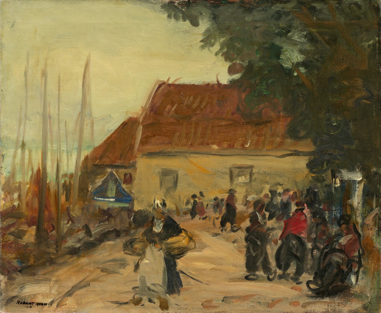Volendam Street Scene, 1910. av Robert Henri