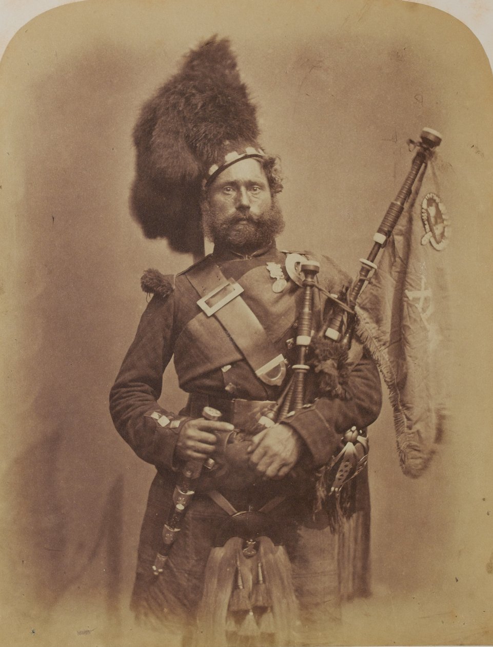 Piper David Muir, 42nd Highlanders (Black Watch) av Robert Howlett