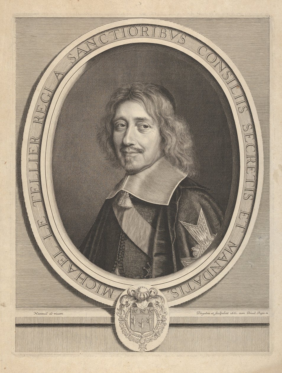 Kansler Michel IV Le Tellier, ca. 1661. av Robert Nanteuil