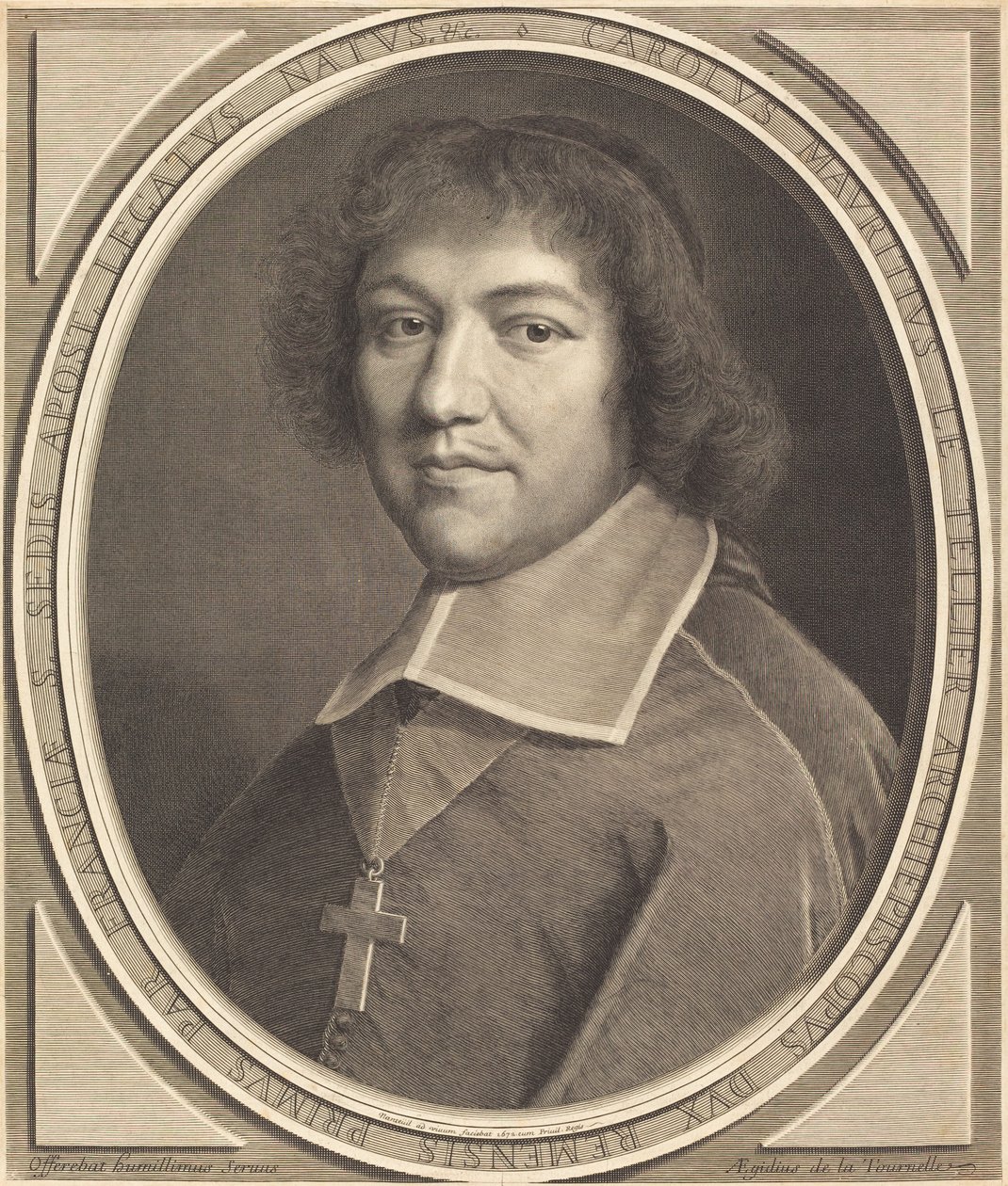 Charles Maurice Le Tellier av Robert Nanteuil