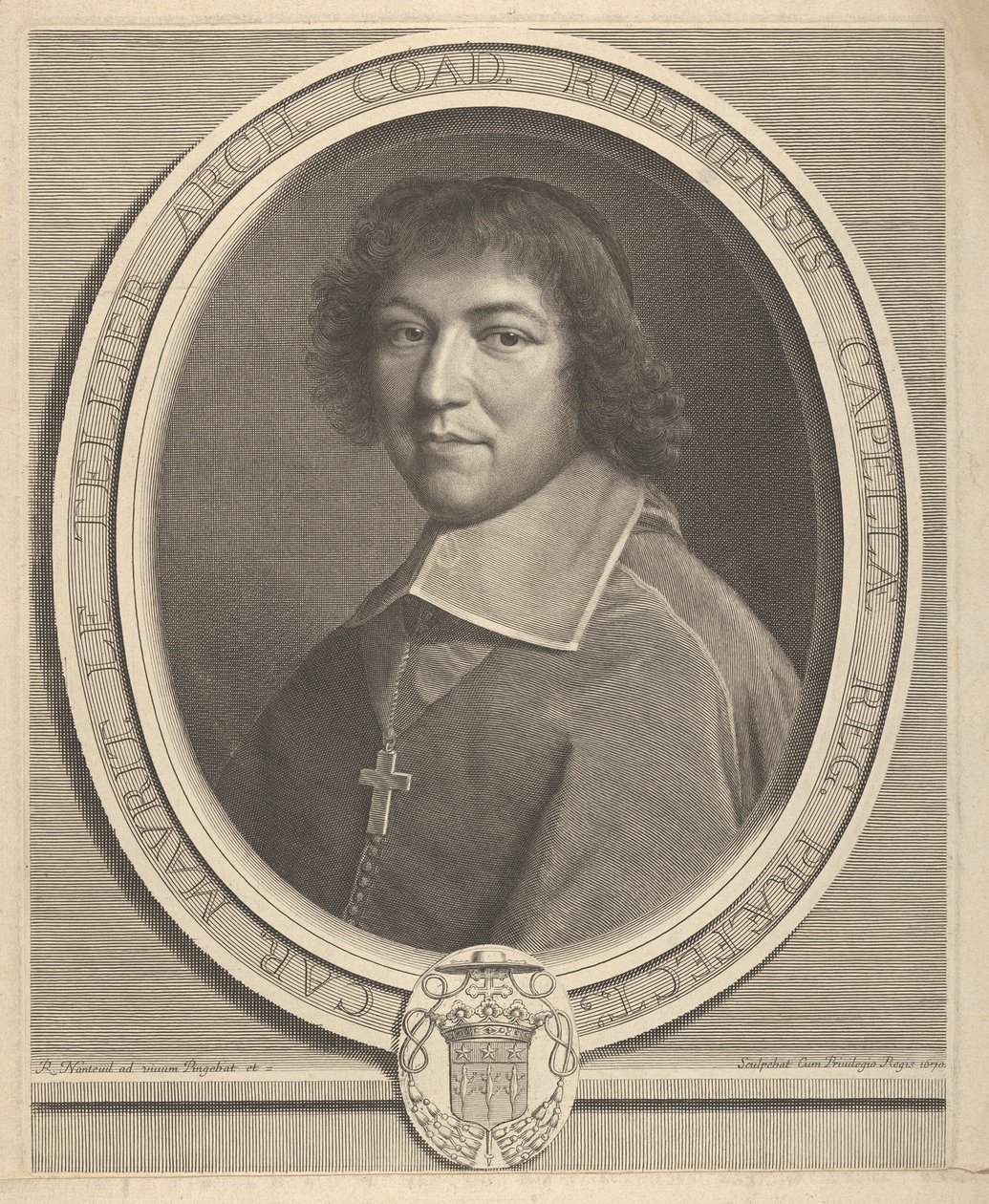 Charles-Maurice Le Tellier, 1670. av Robert Nanteuil