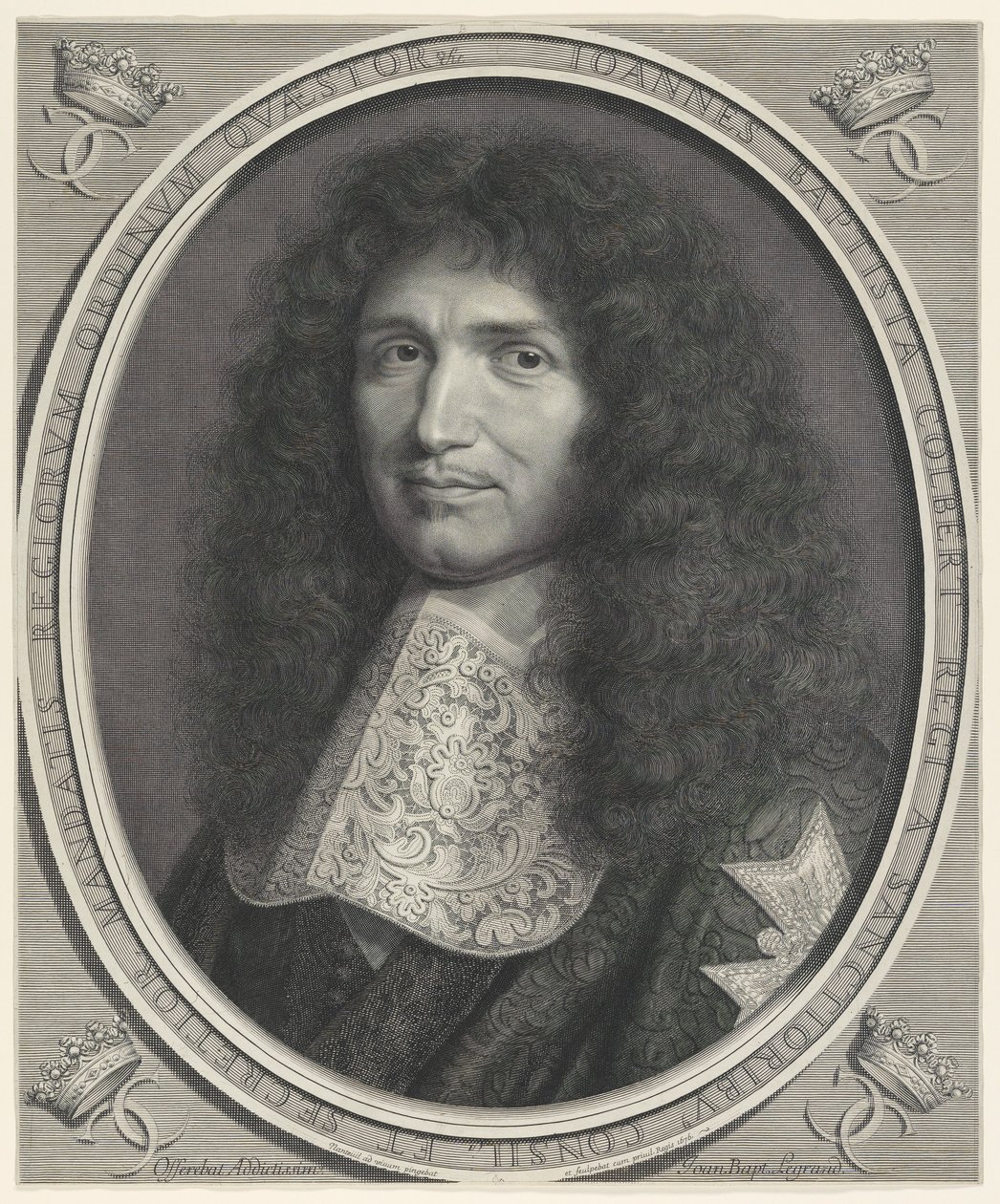Jean Baptiste Colbert (1619-1683) av Robert Nanteuil