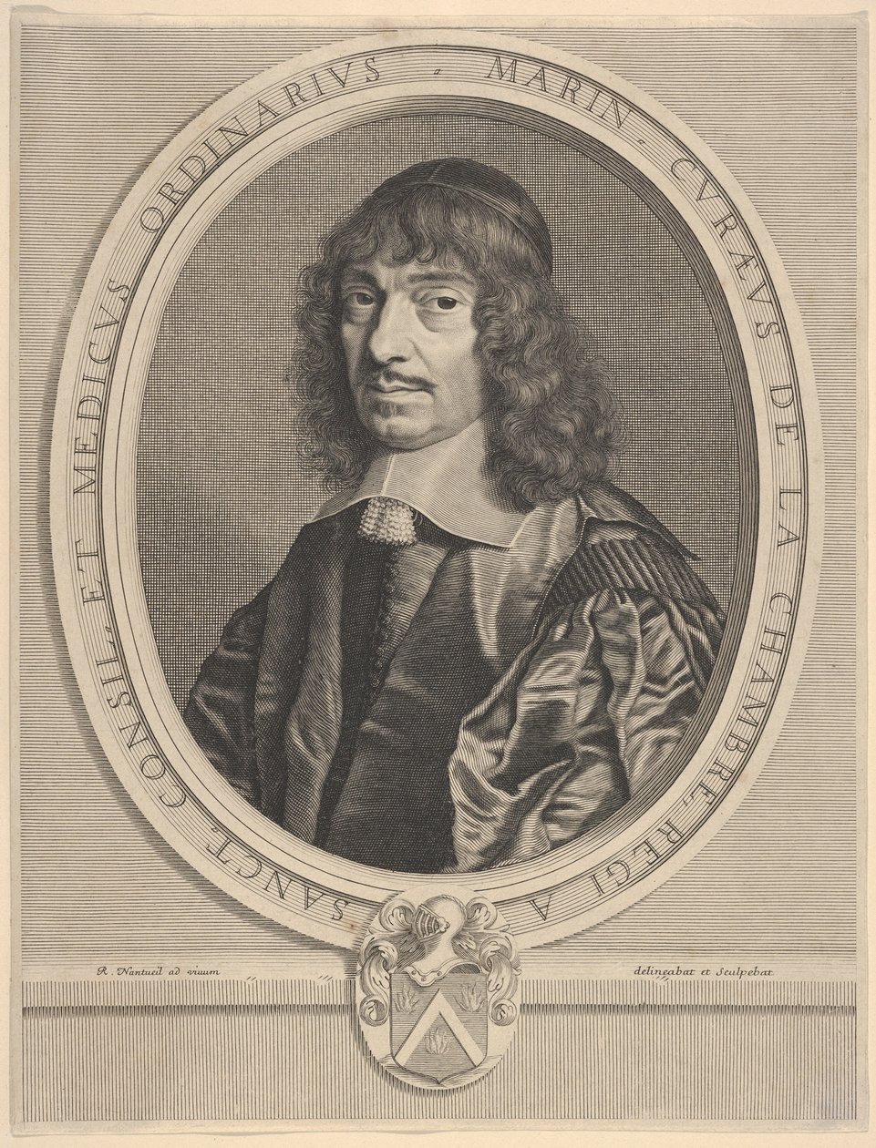 Marin Cureau de La Chambre, ca. 1656. av Robert Nanteuil