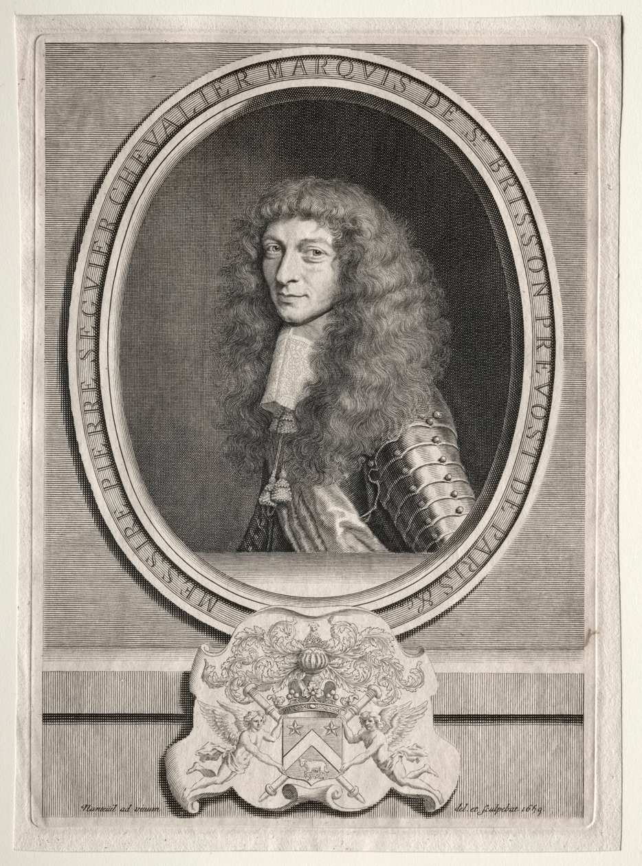 Pierre Seguier Chevalier, markis av St. Brisson av Robert Nanteuil