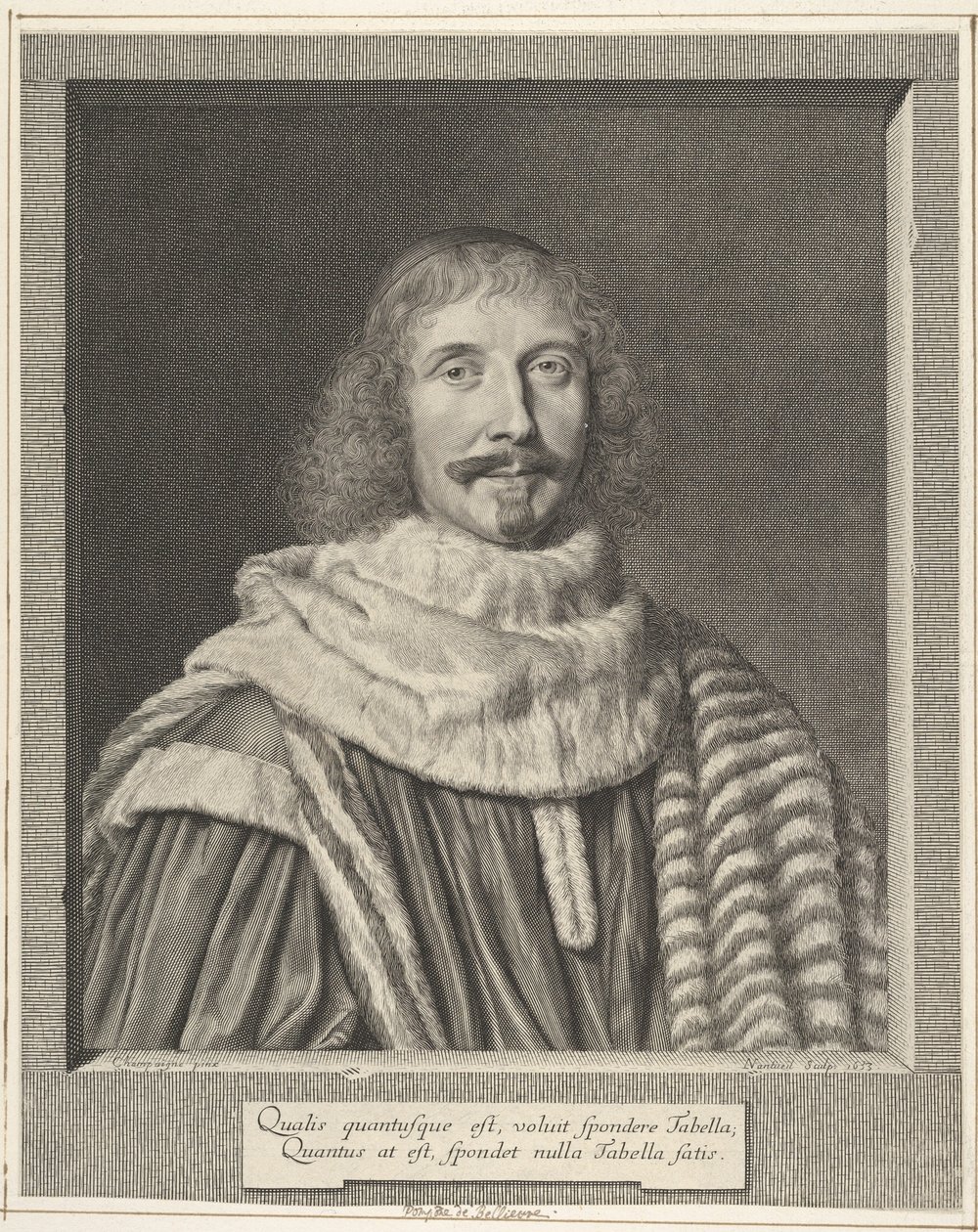 Pompone II av Bellièvre, 1653. av Robert Nanteuil