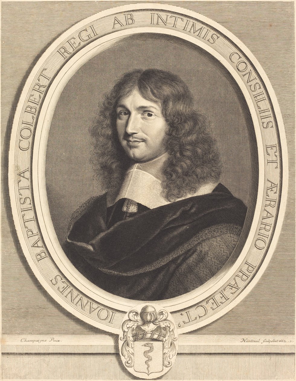 Jean-Baptiste Colbert av Robert Nanteuil after Philippe de Champaigne