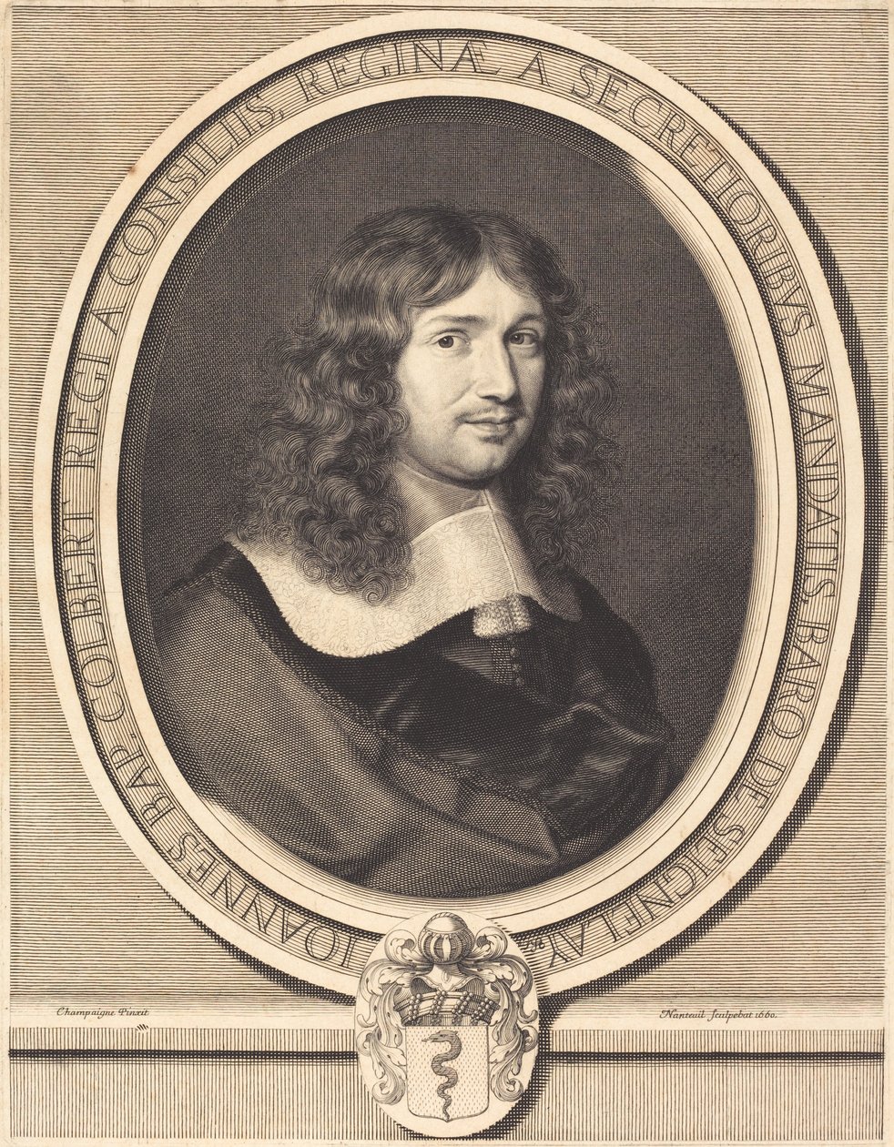 Jean-Baptiste Colbert av Robert Nanteuil after Philippe de Champaigne