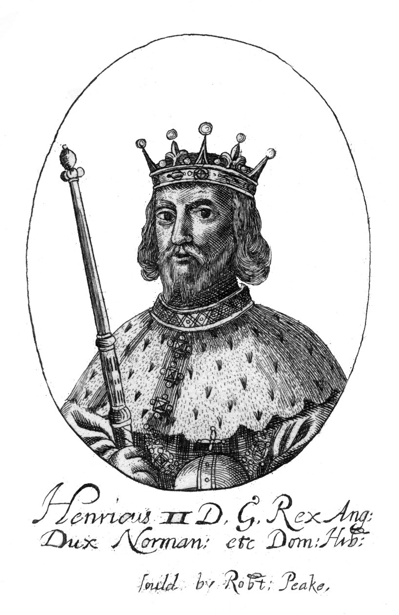 Henrik II, konge av England. av Robert Peake