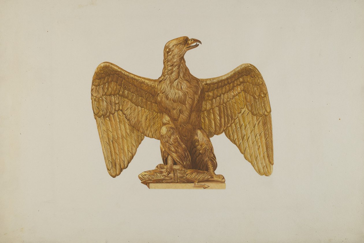 Arkitektonisk ornament (ørn) av Robert Pohle