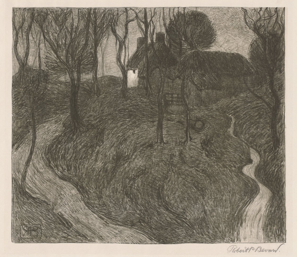 A Lonely Farm [Hawkridge] av Robert Polhill Bevan