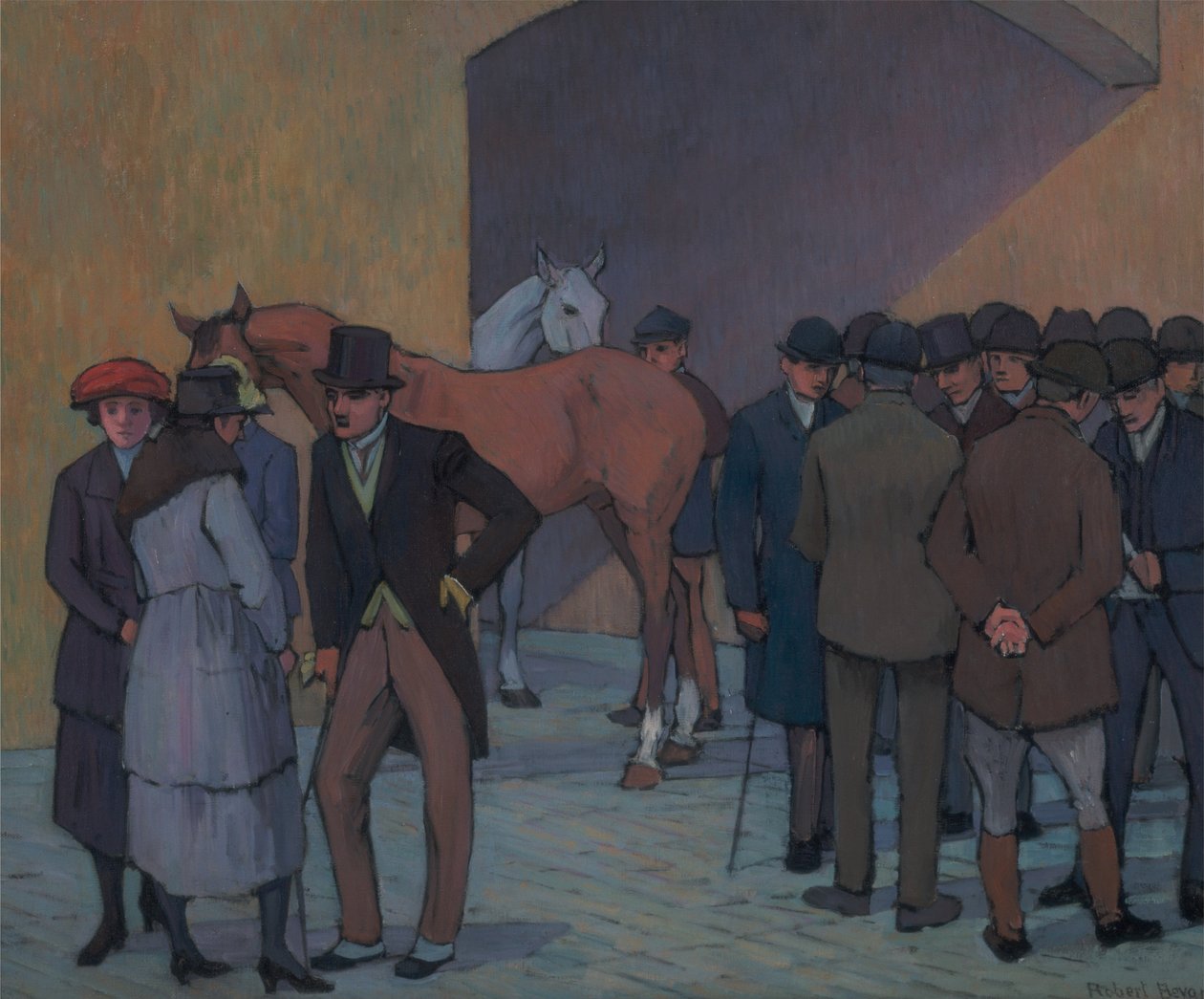 En morgen hos Tattersall av Robert Polhill Bevan