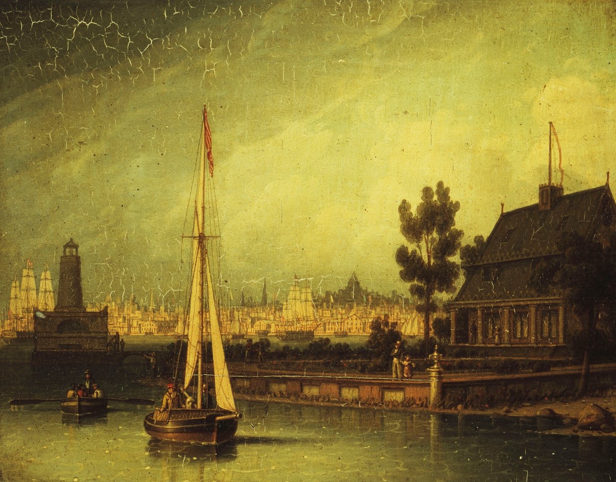 Havnen, Liverpool, av Robert Salmon