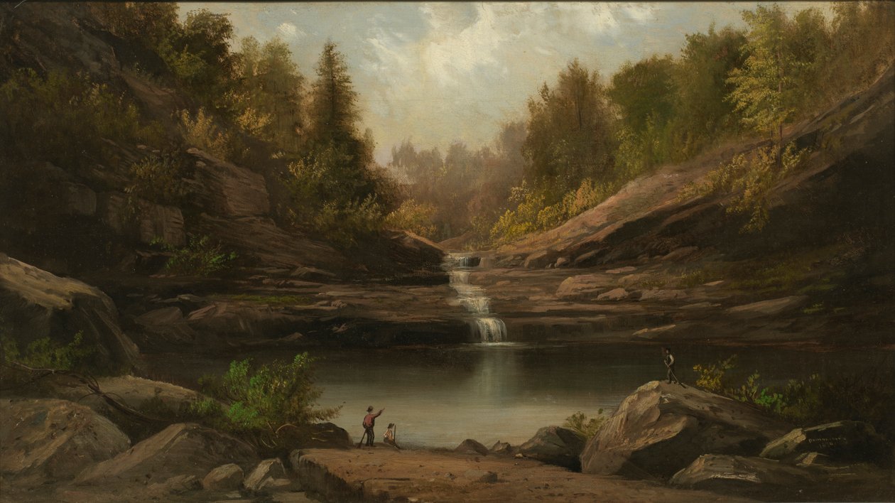 Fjellbasseng, 1870. av Robert Seldon Duncanson