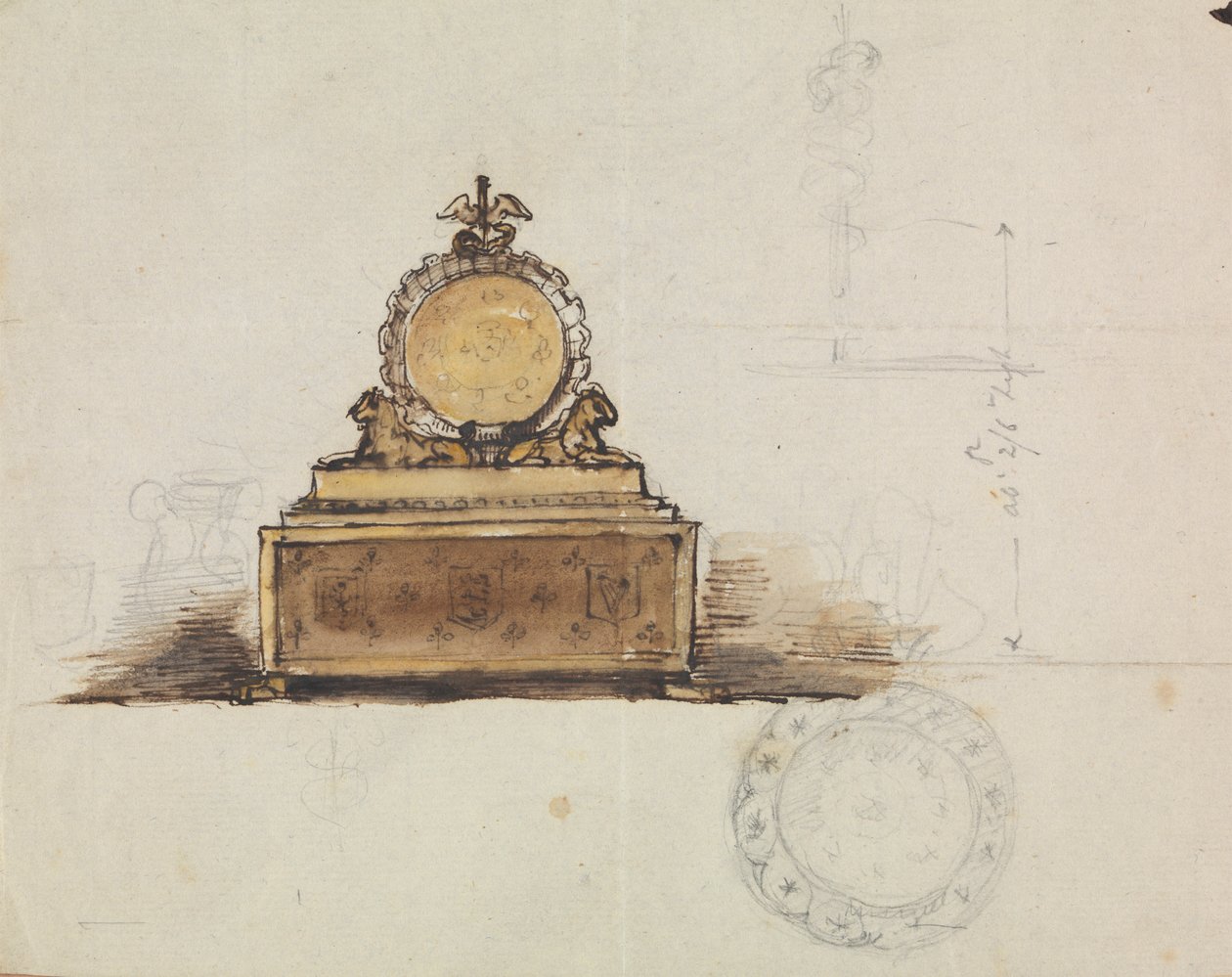 Studer for et møbel av Robert Smirke