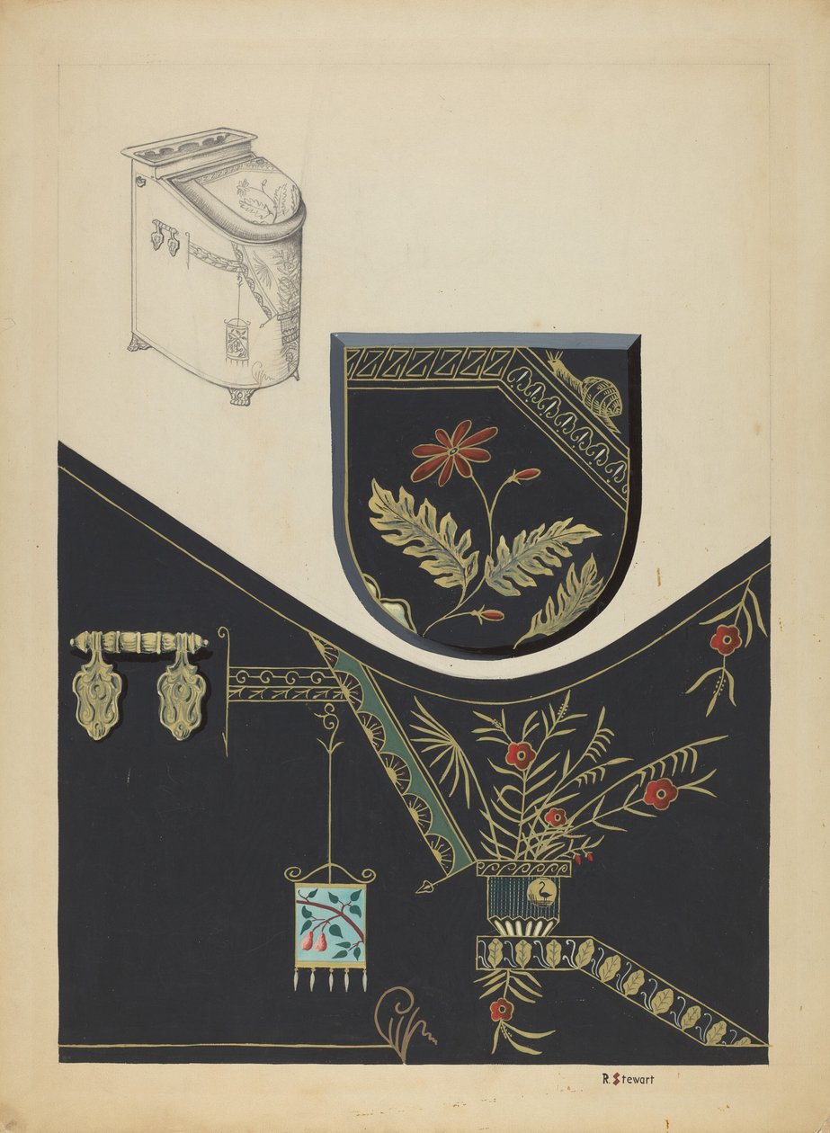 Japanned Coal Scuttle av Robert Stewart