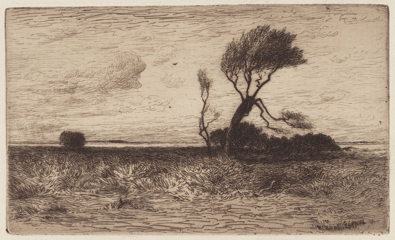 Nær kysten [liten tallerken] av Robert Swain Gifford
