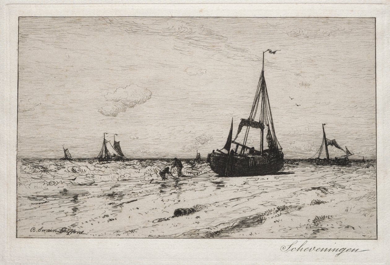 Scheveningen (etsing) av Robert Swain Gifford