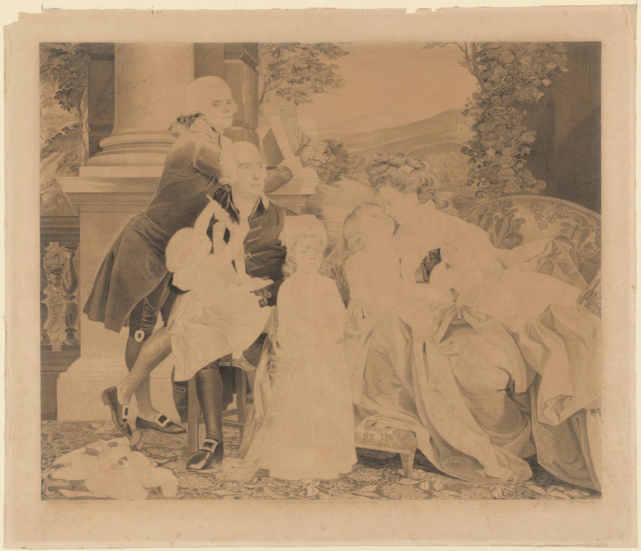 Familien Copley av Robert Thew after John Singleton Copley
