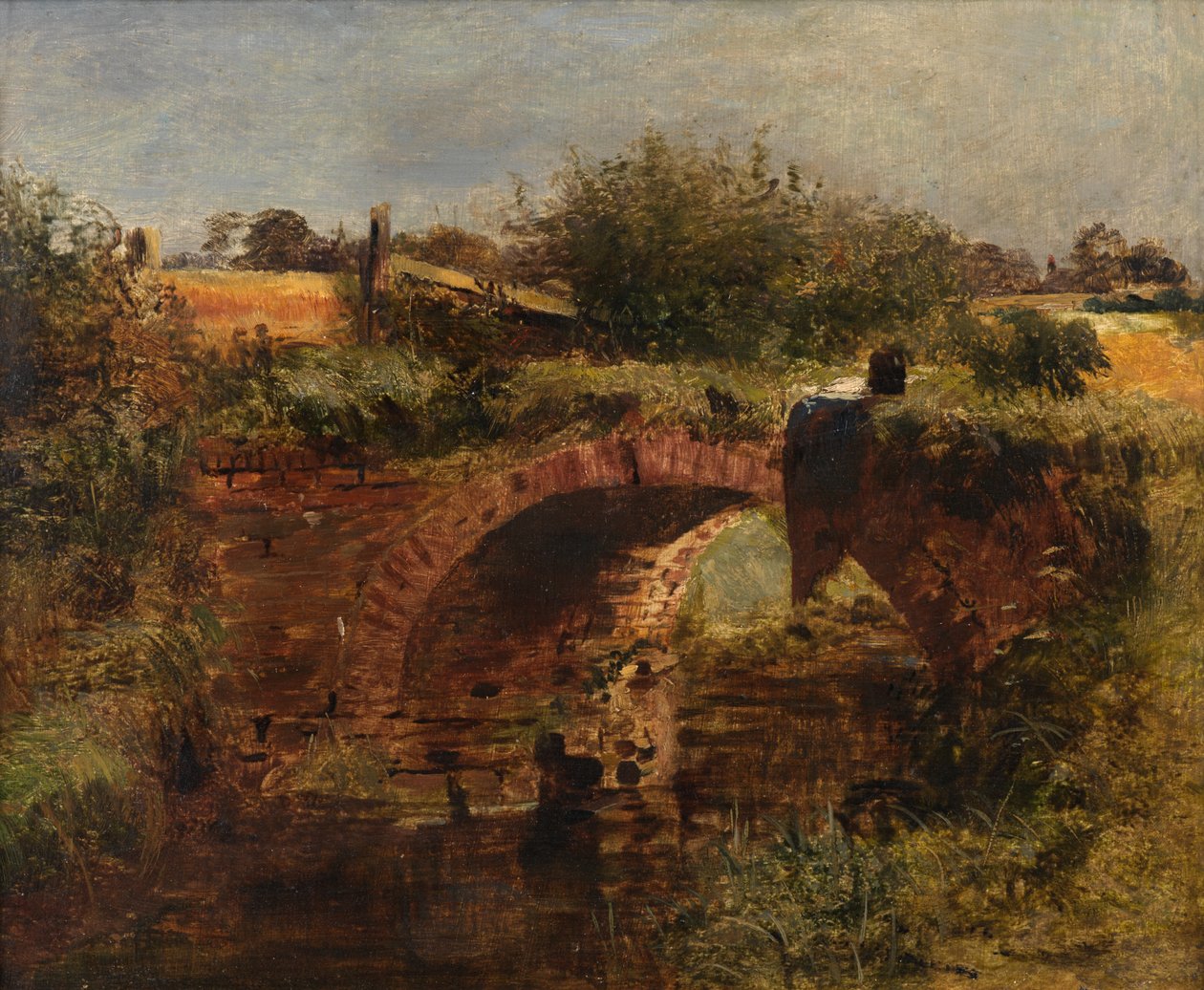 Bridge in the Wirral (Olje om bord) av Robert Tonge