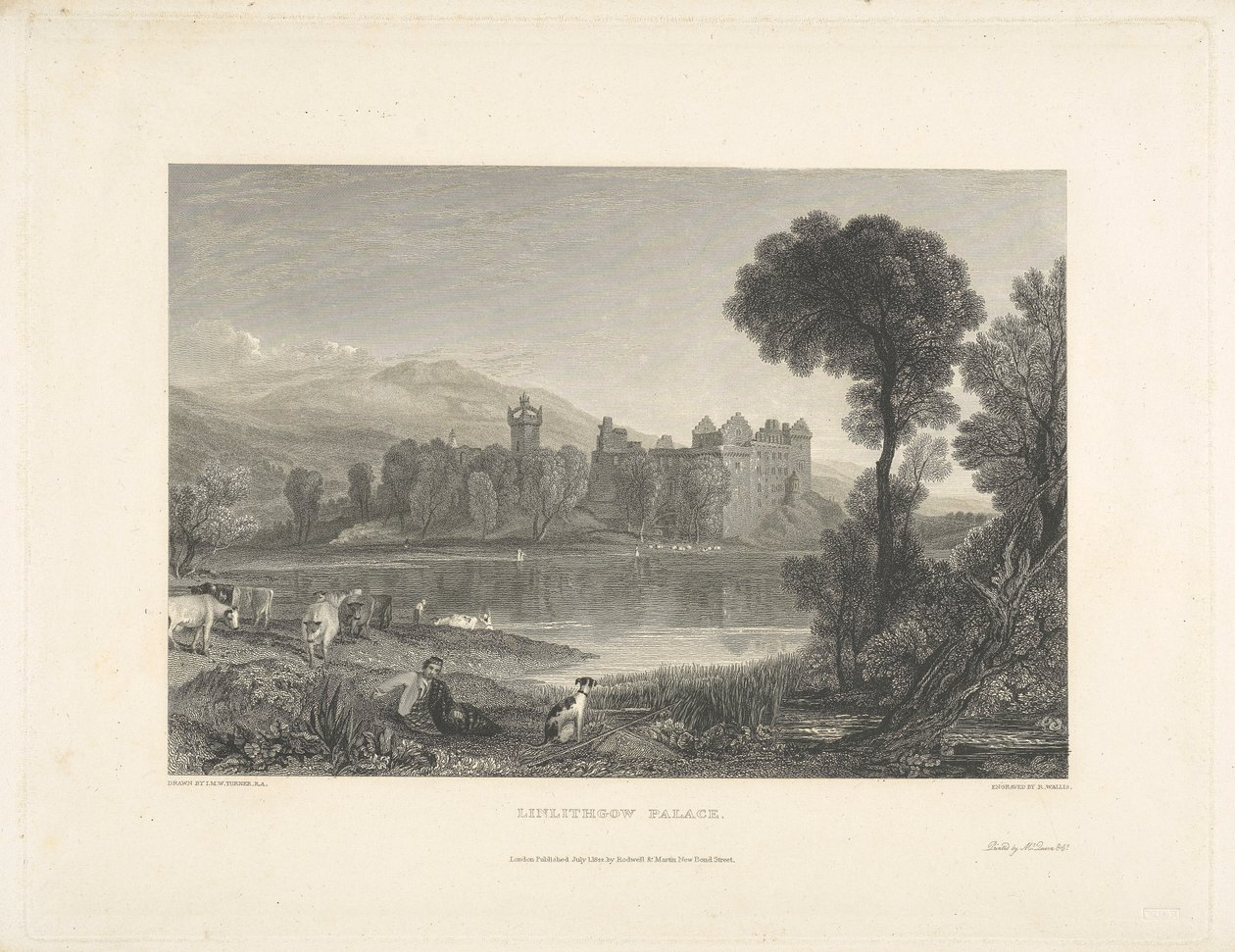 Linlithgow-palasset av Robert Wallis