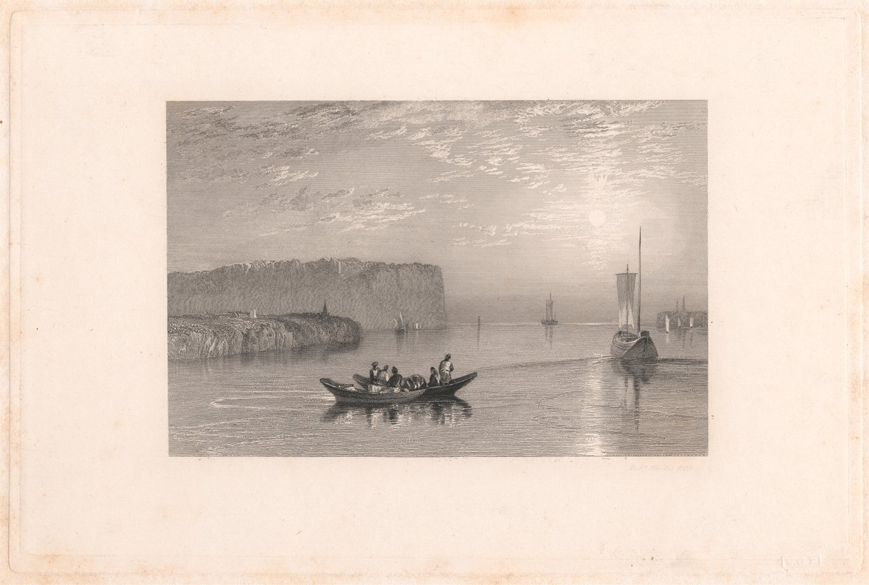 Scene på Loire av Robert Wallis