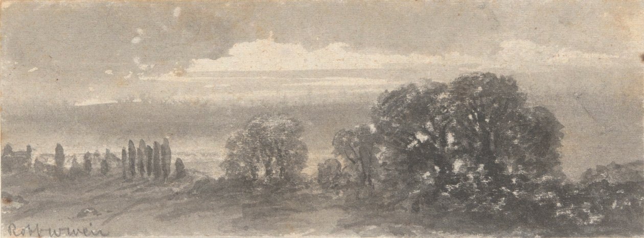 Landskap - Trær av Robert Walter Weir