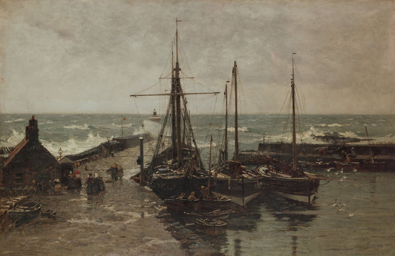 Hjem og ly, 1905. av Robert Weir Allan