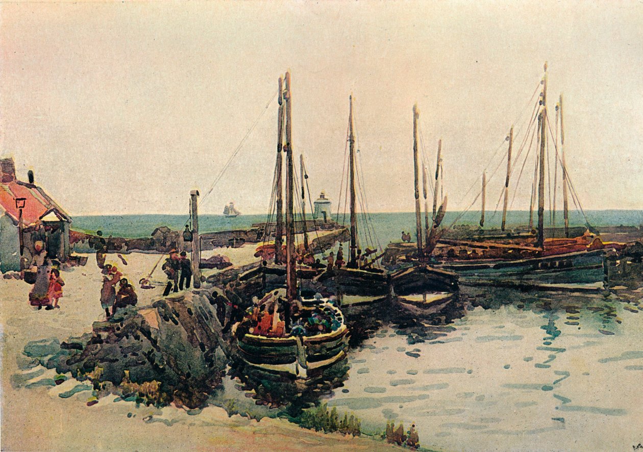 Rosehearty, c1909 av Robert Weir Allan