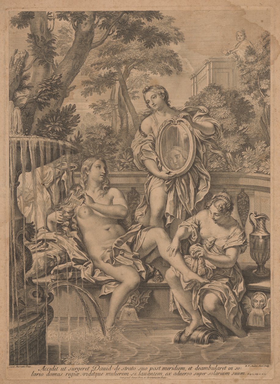 David og Batseba. av Robert van Audenaerde