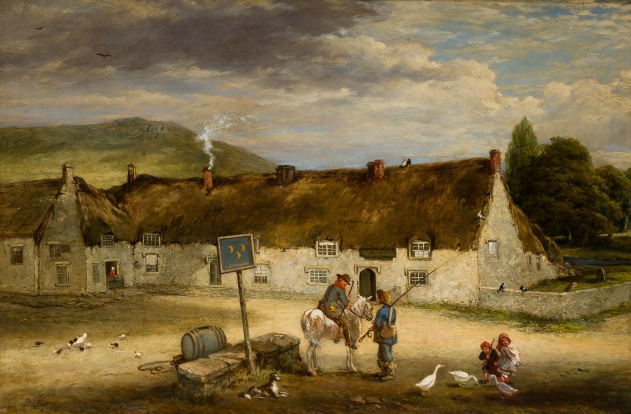 De tre halvmåner, Rothbury, 1887 av Robinson Elliott